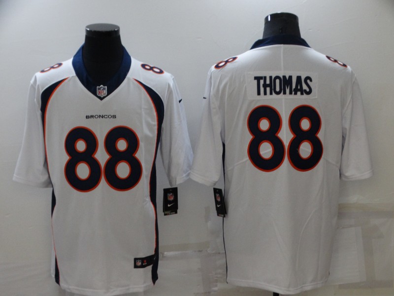 2022 Men Denver Broncos #88 Thomas white Nike Vapor Limited NFL Jersey